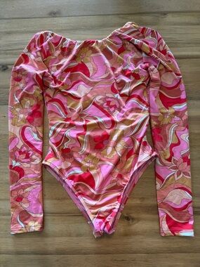 Billabong - Pretty Groovy Long Sleeve Open Back One Piece